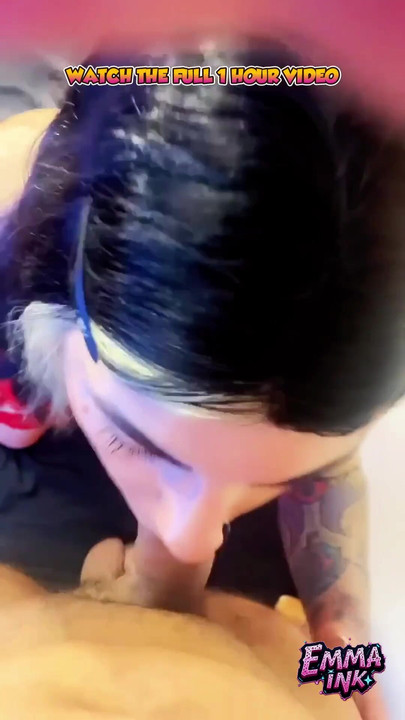 Jaw-dropping moment from "the best blowjobs from beautiful trans girl Emma Ink in 2024"