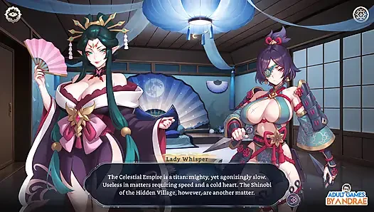 Harem Fantasy - Kinky Ninja Scroll Gameplay Part 1 - Entering the Village of Kagura