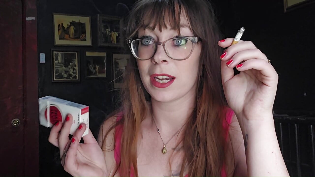 Ms. Thrope Smokes and the Smoking Mouth Dildo