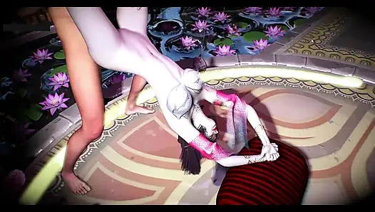 Yasak kıvrımlı siber tanrıça- 3 boyutlu animasyon hentai