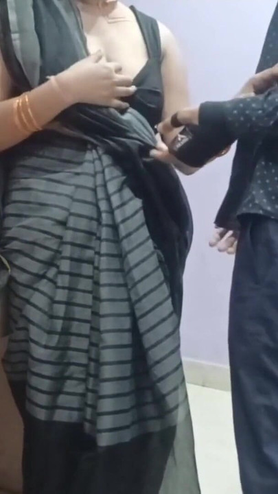 Thrilling moment from "Part 2 , Indian sexy stepmom caught by stepson while talking to her boyfriend Hindi Step Mom Hindi Audio"