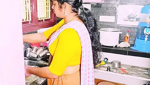 Desi Bhabi Unfortunately Fucking in Kitchen Hubby Bro Big Dick. Telugu Dirty Talks.