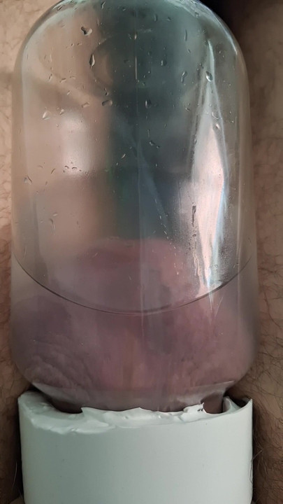 30minutes balls pump at jar. grows and grows
