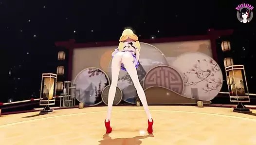 Сексуальная горничная танцует + секс с насекомым (3D хентай)
