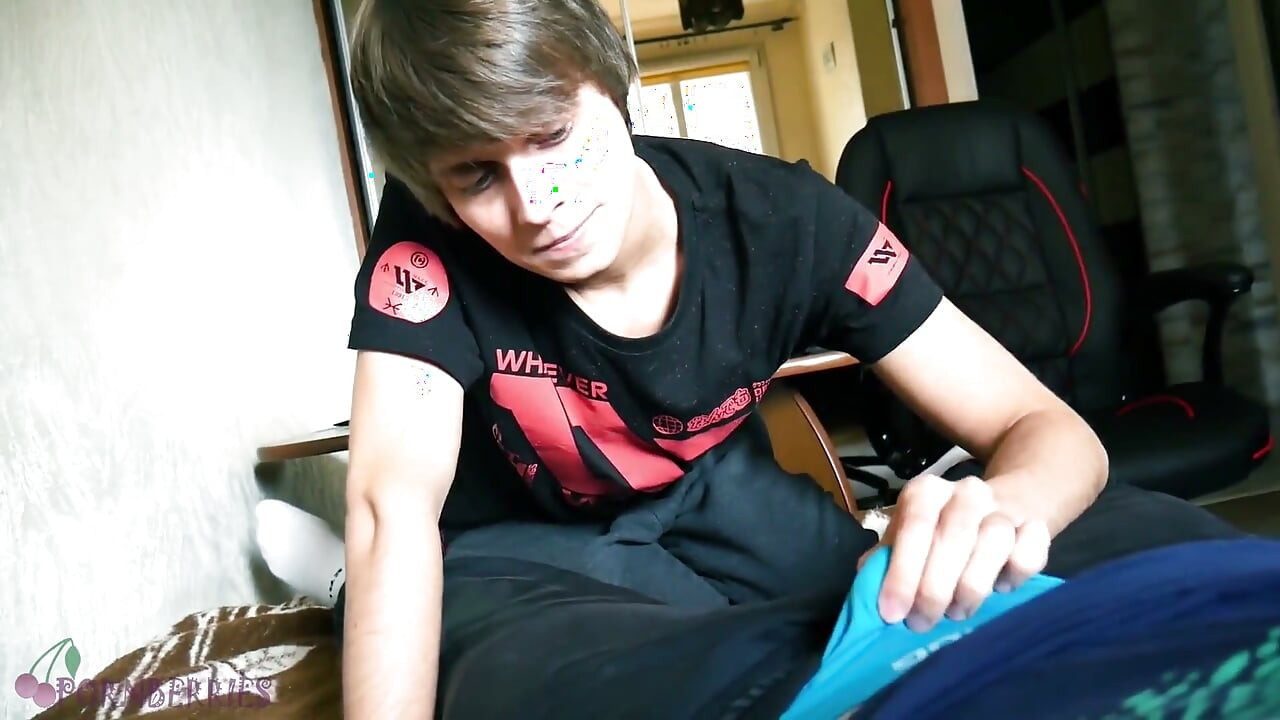 Twink blowjob with strawberry sauce