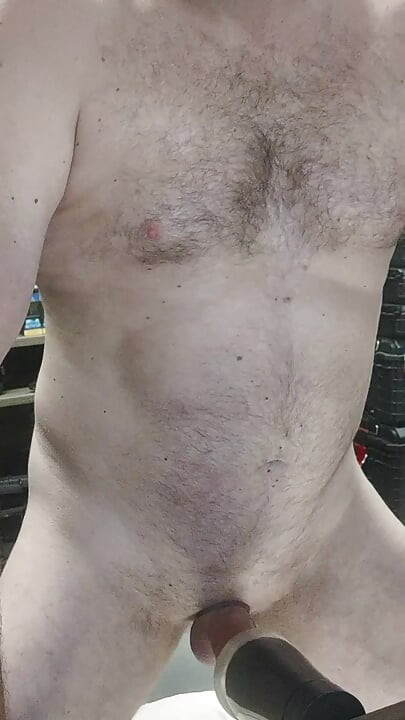 Solo Male fuck  flashlight and hold cum on the edge