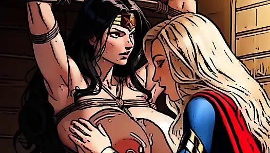 Супергероинское порно в бондаже