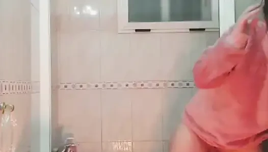 Girlfriend at Shower