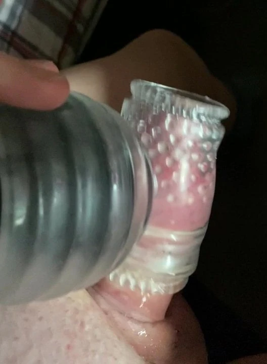 My tiny dick cumming with a magic wand