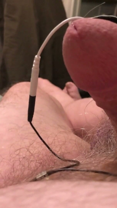 The more it twitches, the more it hurts so good. Estim hands free orgasm. | Clip 1