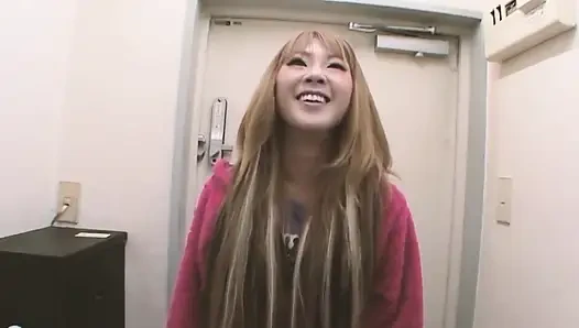 Tight Asian Pussies Scene 3: Japanese Blonde Teen Masturbates Her Hairy Pussy with a Dildo