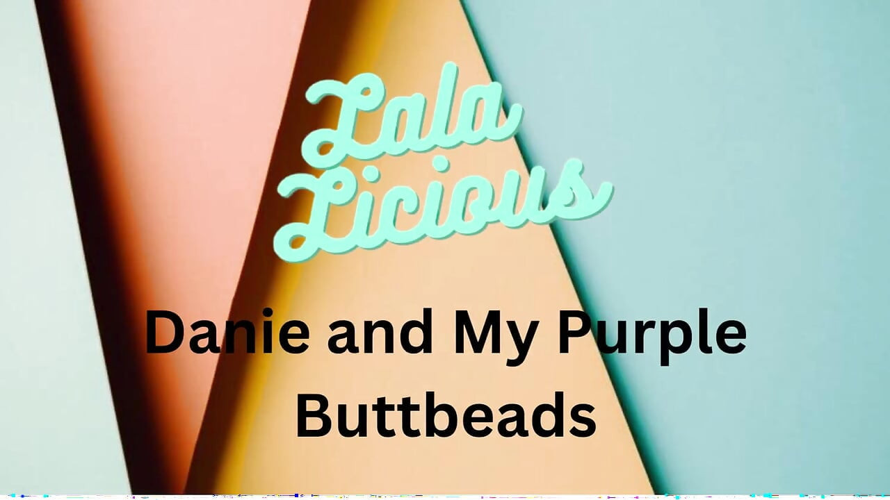 Masturbating with Purple Buttbeads