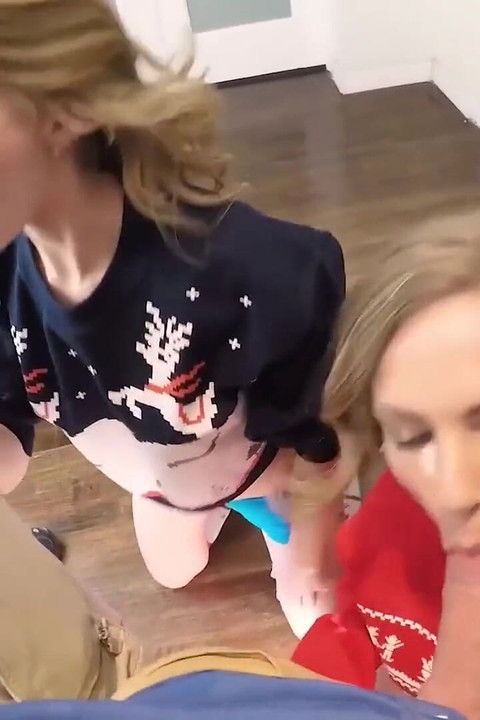 BFFS - dve slatke devojke Sydney Cole i Moriah Tyler Reeve nevaljali pokloni u kutijama od kinky dudes