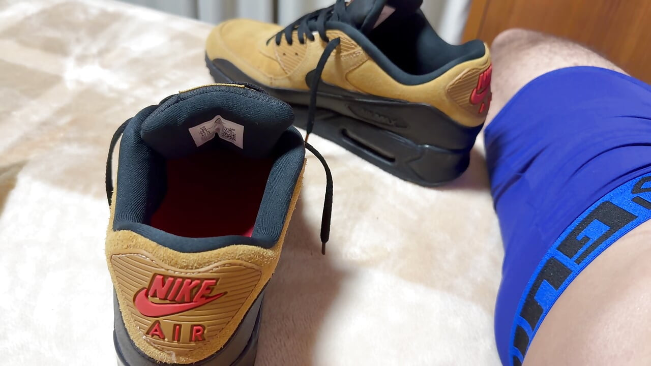 Fucking my new Nike Air Max 90 using fleshlight part 1