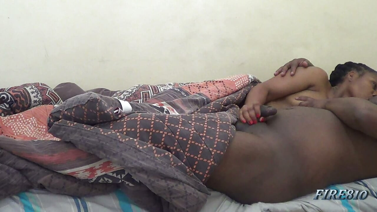 Dick Play and Stroking While Deep Kissing, Then Sucked Black Cock
