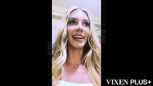 VIXENRILL блондинка хотвайф Emily Jade получает кримпай от большого черного члена