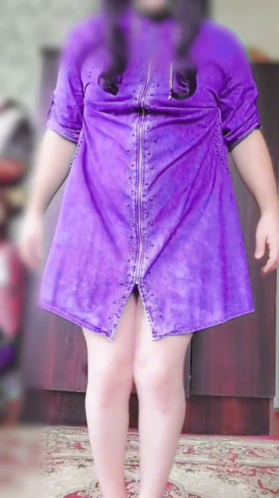 Stepsister cheating in her private room in red mini skirt white legs | Clip 2