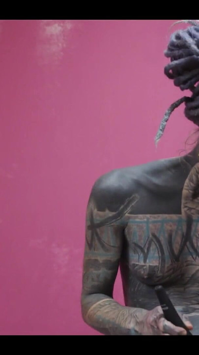 Anal Stretching, Gape in Work Clothes Squirt and Paint | Clip 1