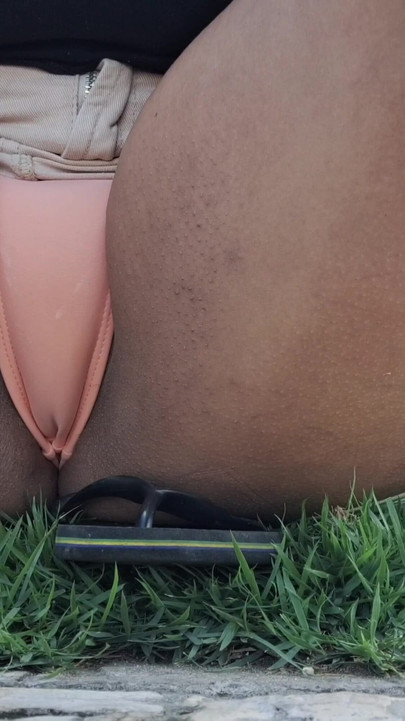 Emotional moment from "Legs open - panties free"