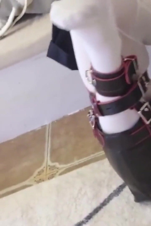 Dressed in Jk Clothes Is Restrained and Whipped