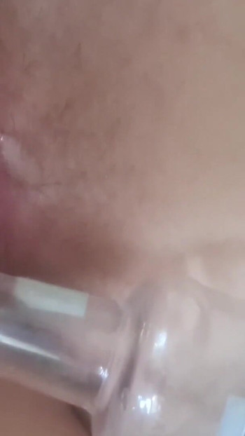Thrilling moment from "A bottle of vodka slips into my hungry ass..."