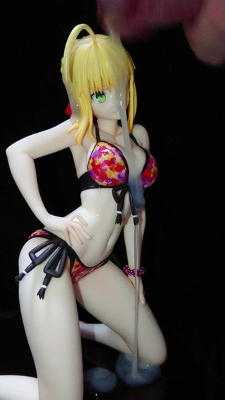 Saber Nero figure bukkake