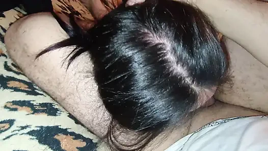 Step Dad Uses My Mouth To Her To Break Her In Two