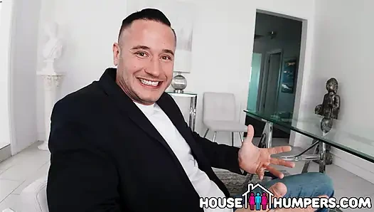 Hailey Rose Recently Divorced Busty Homeowner Proposes Sex Tape & Gets Tag Teamed by Two Guys at Open House
