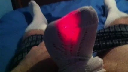 vibrator, socks equals cum