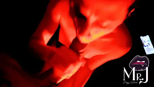 Nyx and MrJ... under a red light