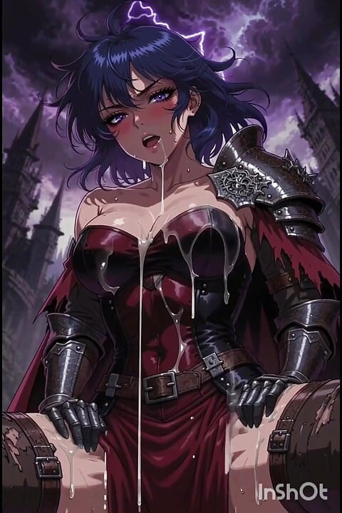 Heroic DARK Fantasy Warrior, Anime Ai generated