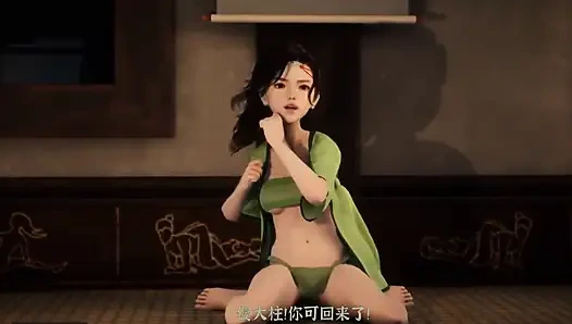 Трёхмерная школьница, которая осталась в комнате, занялась со мной сексом