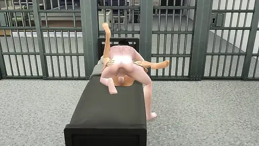 Detective and cop fuck newly arrived prisoners
