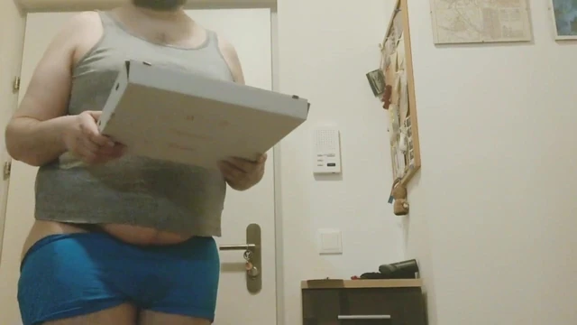 Delivery Boy pissing himself