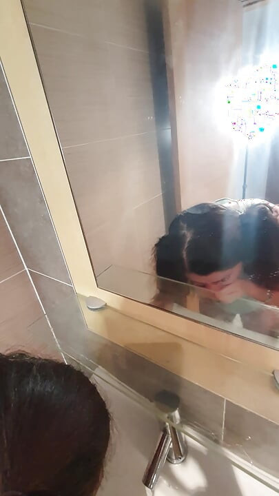 Stupid Stepdaughter Brushes Her Teeth with Cum, Stepdaddy Cheated Her