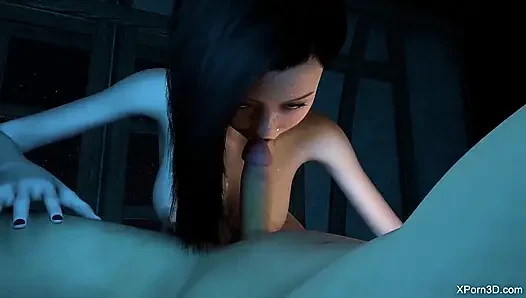 Busty Deepthroat Facefuck Gagging Sloppy Blowjob Hot Asian