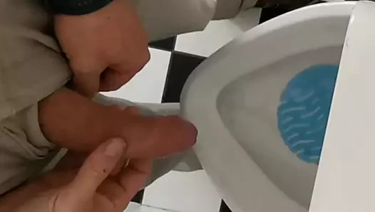 Peeing observed in public urinal