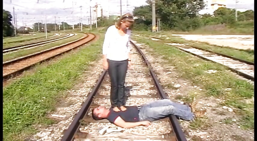 Railway tracks trampling
