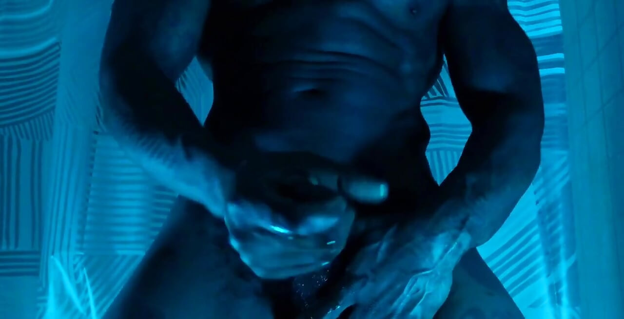 BBC Worship Hallelujah Johnson (Dr. Manhattan Unleashed On Flesh Skin) Tall Dark Chocolate Muscles Tattoos Hairy Johnson