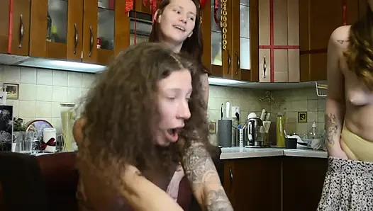 it's a shock. You won’t see such a variety of perversions anywhere else. what these lesbian little sluts are capable of