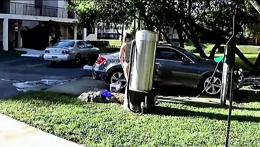 Big Ass Bikini MILF Madisin Lee Fucking after Car Wash