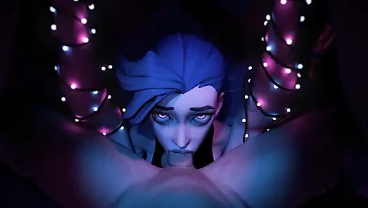 Cewek hot rambut biru ini dientot habis-habisan sampai dicrot di muka!