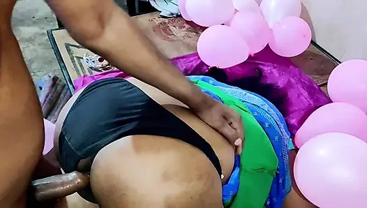 Indian Housewife on Her Birthday