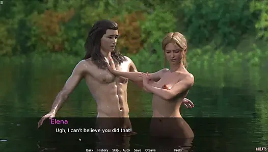 Step Sister Having Fun With Stepbro In The Lake Water