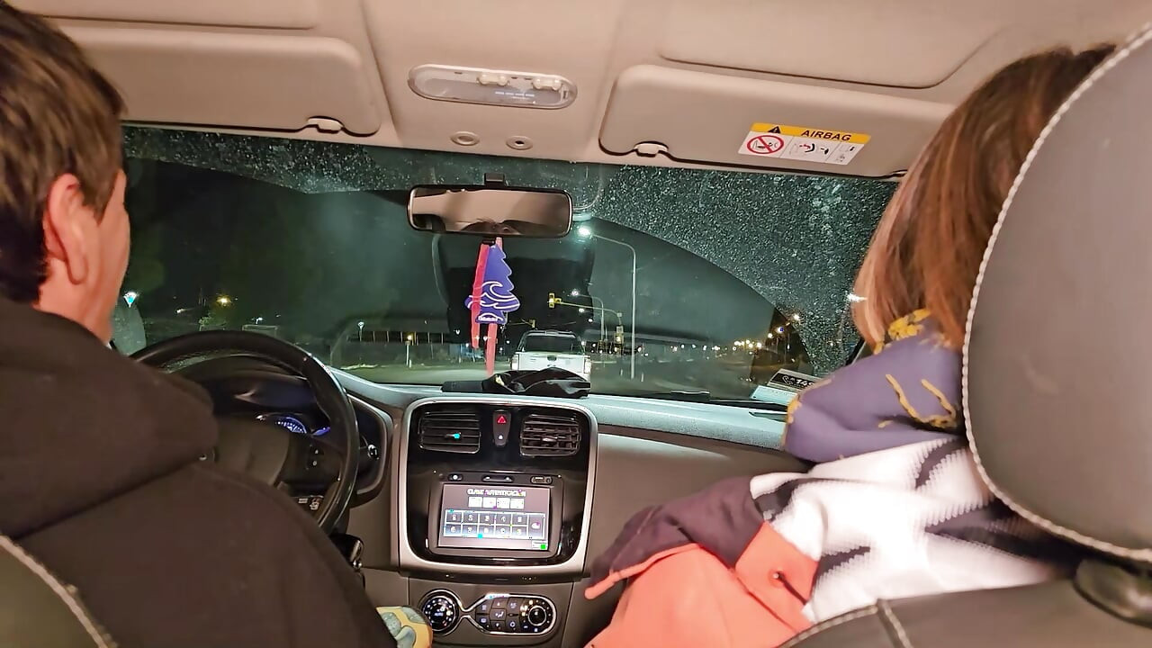 A double blowjob in my friend's car DIRTY MORBID GIRLS