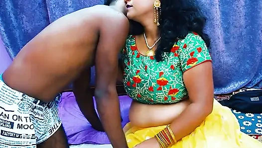 Мачеху с большой задницей трахнули жестче