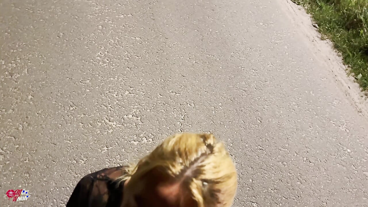 Cute Blonde Street Whore Lets Every Hole Get Fucked on the Street
