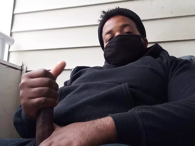 Balcony Jerk & Cum