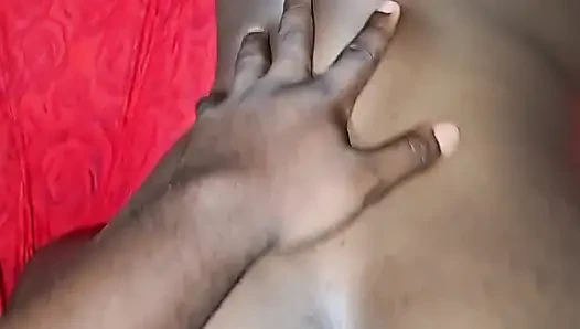I wash this whore's big buttocks