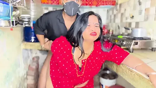 Beautiful Mami Seduced Me While Cooking in Kitchen - Hot Sex